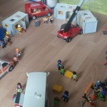 Playmobil Flüchtlingsheim im Detail