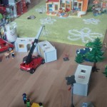 Playmobil Flüchtlingsheim im Stadtteil